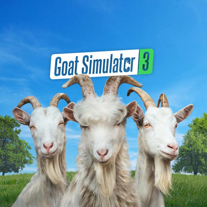 Goat Simulator: Remastered box art for Playstation 5